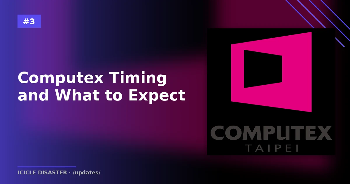 Computex Taipei trade show — handheld reveal timing window
