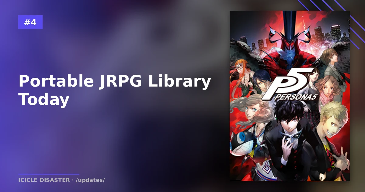 Persona 5 Royal — representative portable PC JRPG library on ROG Ally