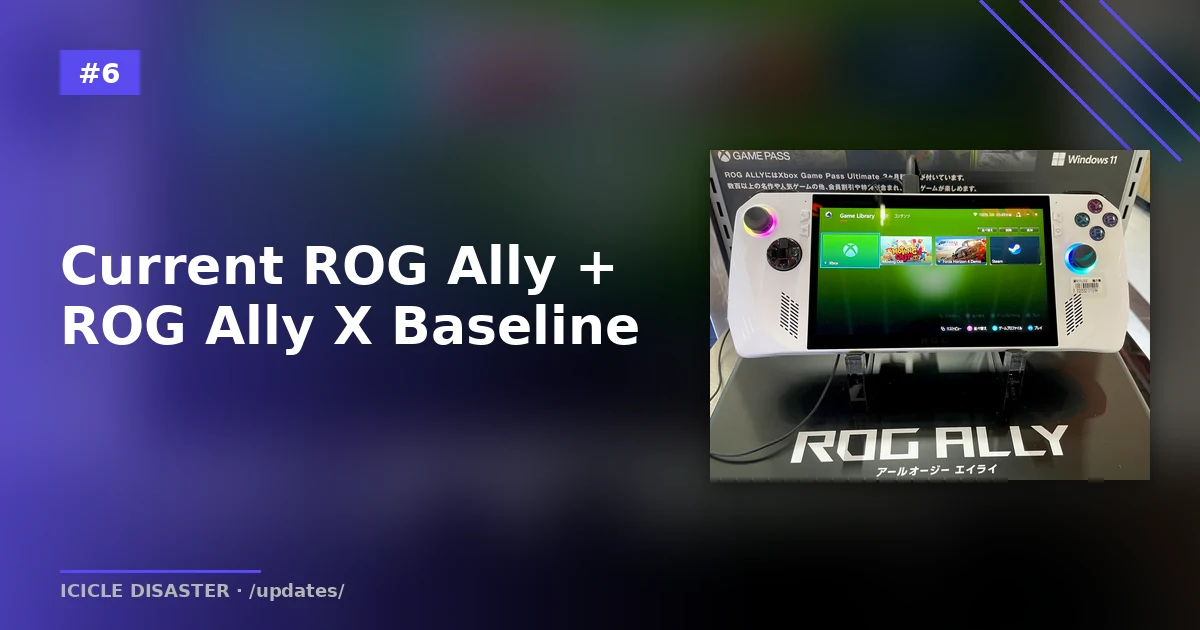 Asus ROG Ally and ROG Ally X — current Windows handheld baseline