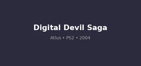Digital Devil Saga — Atlus game cover art