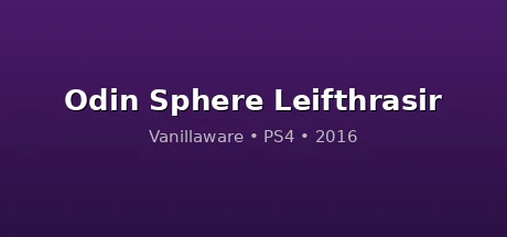 Odin Sphere Leifthrasir — Atlus game cover art