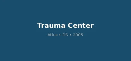Trauma Center: Under the Knife — Atlus game cover art