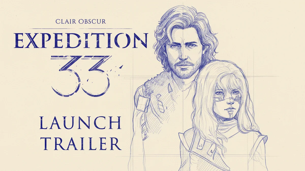 Clair Obscur Expedition 33 review — Sandfall Interactive 2025 French indie turn-based JRPG with parry-based active timing combat + Belgian French Belle Époque Symbolist art direction + Lorien Testard orchestral soundtrack + Lumière city setting + Paintress narrative + 30-50 hour main campaign + cross-platform PS5 Xbox Series X PC Steam Game Pass day-one launch