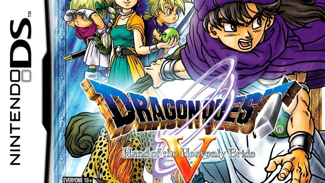 Dragon Quest V Hand of the Heavenly Bride on DS — multigenerational JRPG with monster recruitment by Square Enix