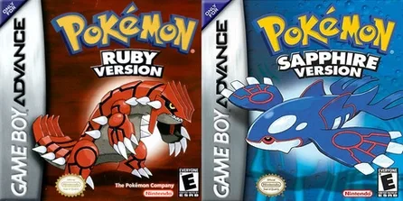 Pokemon Ruby, Sapphire and Emerald cover art