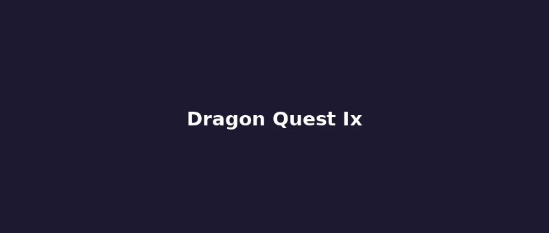 Dragon Quest IX: Sentinels of the Starry Skies cover