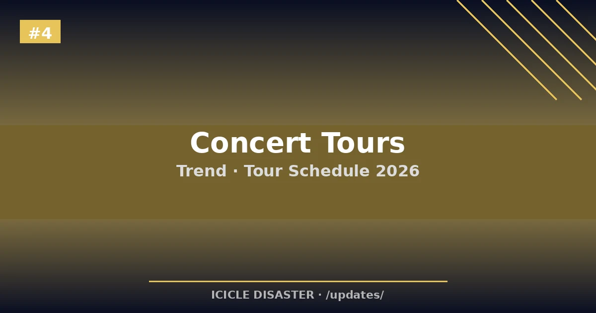 2026 Tour Calendar