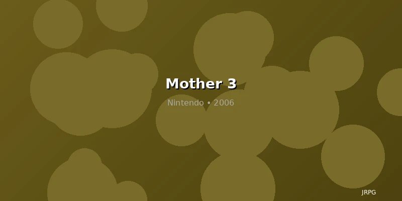 The Masked Man from Mother 3 — JRPG villain