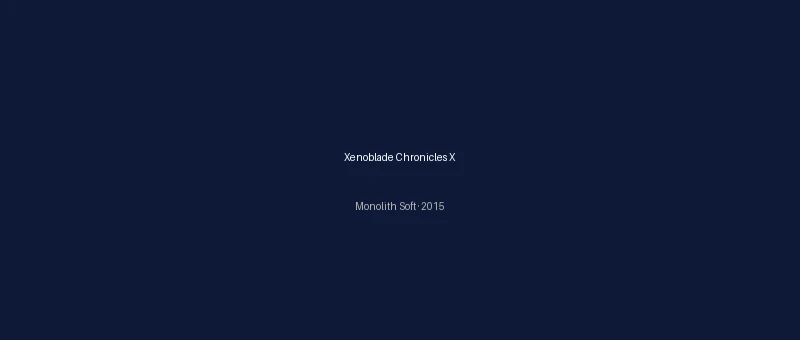 Xenoblade Chronicles X — JRPG world-building