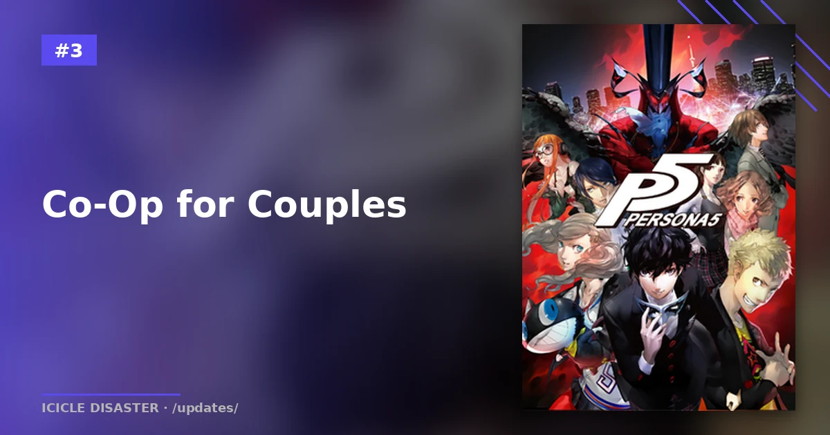 Persona 5 Royal — JRPG co-op and couch-play audience overlap analog