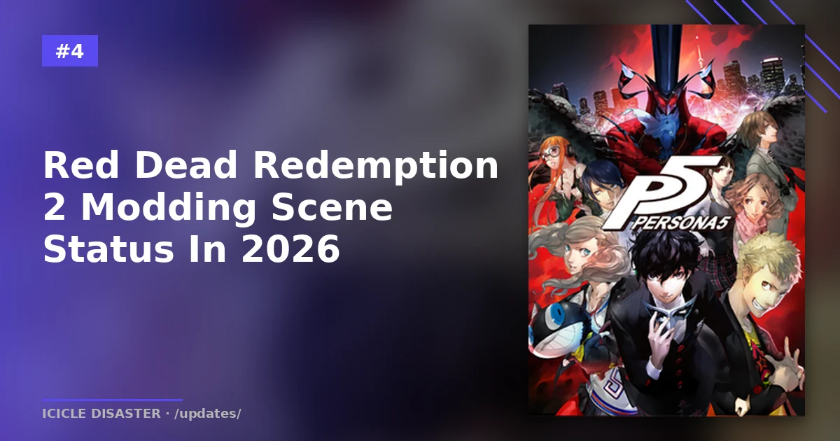 Persona 5 — JRPG modding scene analog for community sustainability
