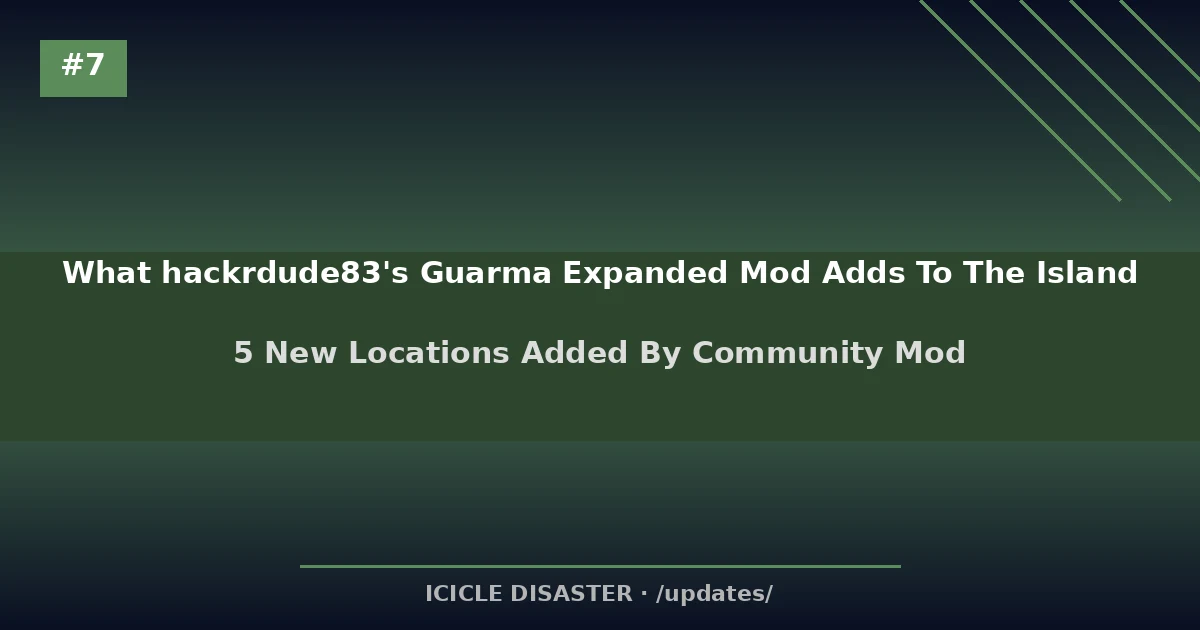 Five new locations added by hackrdude83 community mod