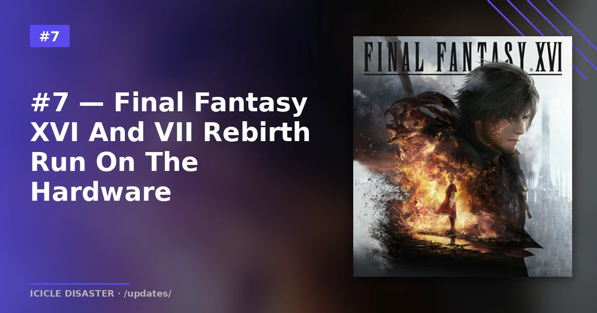 Final Fantasy XVI — modern AAA JRPG runs on ROG Xbox Ally Z1 silicon