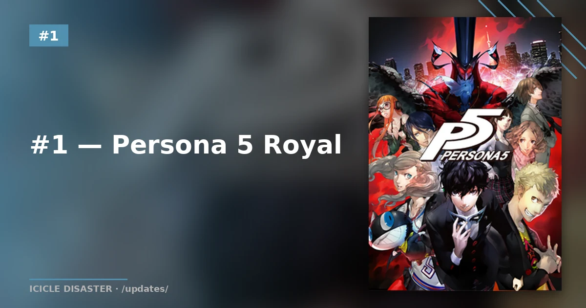 #1 — Persona 5 Royal