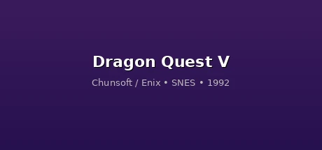 Dragon Quest V cover
