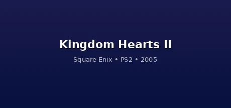 Kingdom Hearts II cover