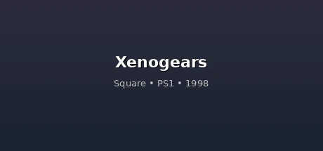 Xenogears cover
