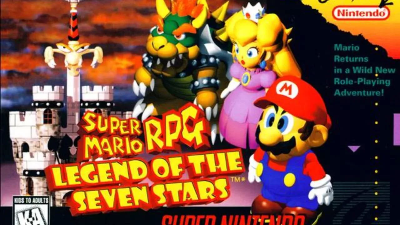 Super Mario RPG Legend of the Seven Stars on SNES &mdash; Nintendo Square collaboration