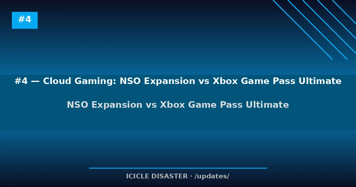 NSO Expansion vs Xbox Game Pass Ultimate