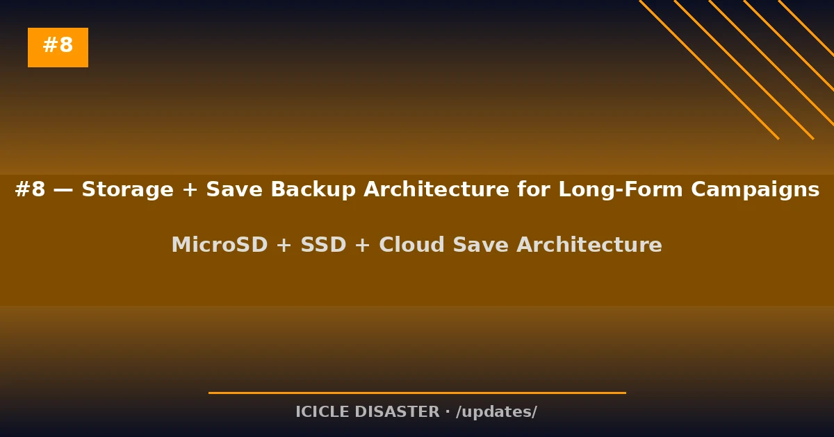 MicroSD + SSD + Cloud Save Architecture