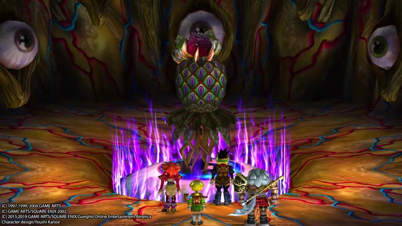 Grandia II HD Remaster town exploration — the zoomed-in isometric camera that turns every area into a disorientation puzzle