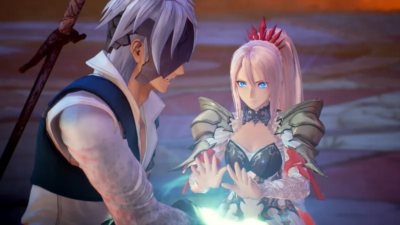 Tales of Arise — real-time action JRPG combat with aerial combos, dodge mechanics, and Boost Strikes