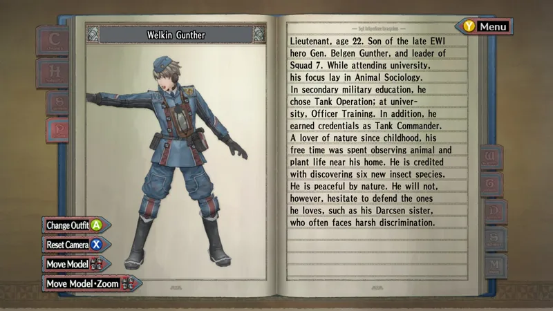 Valkyria Chronicles BLiTZ combat — third-person aiming over the shoulder during tactical turn-based strategy